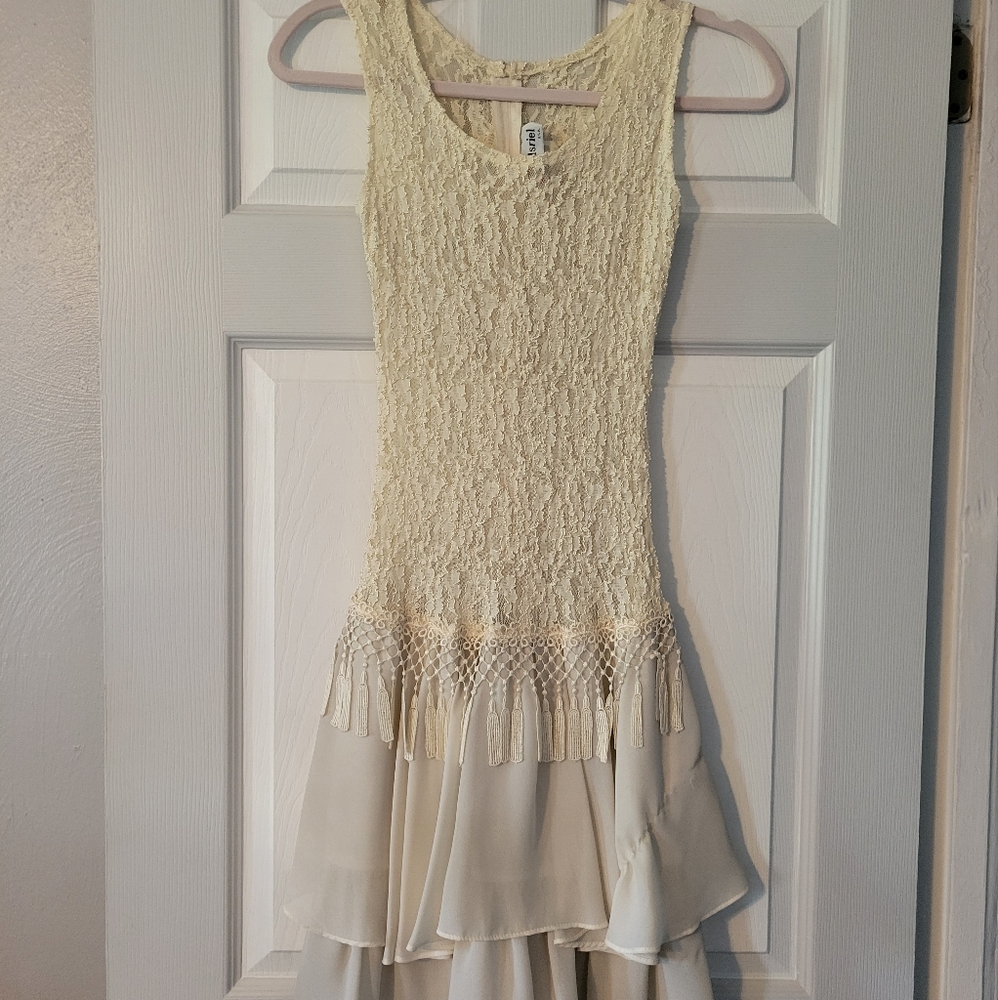 Asriel Fringe Midi Dress